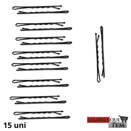 GRAMPO DE AÇO P/CABELO N 05 C/15 PCS – 217