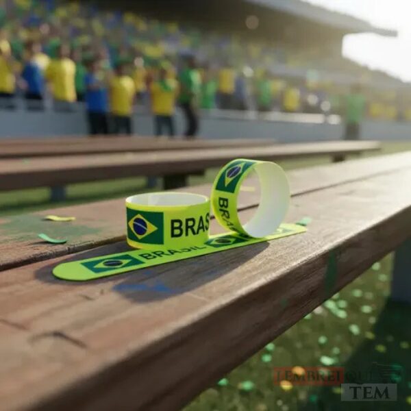 BRASIL PULSEIRA PLASTICO C20 PÇS - AX20925-A copa do mundo eleicao 7908882316147 (3) Pulseira Bate Enrola Brasil Copa do Mundo Eleição