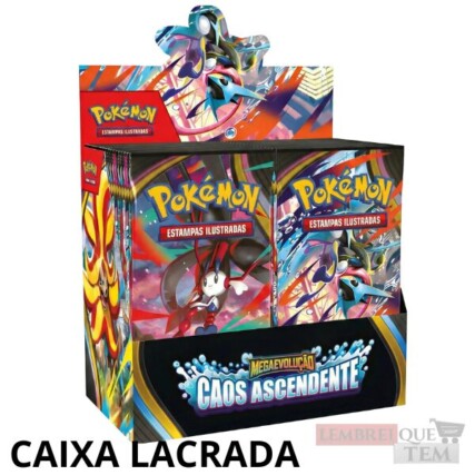 COMBO DE PACOTES – MEGAEVOLUÇÃO 4 – CAOS ASCENDENTE – Cartas pokemon Caixa Fechada