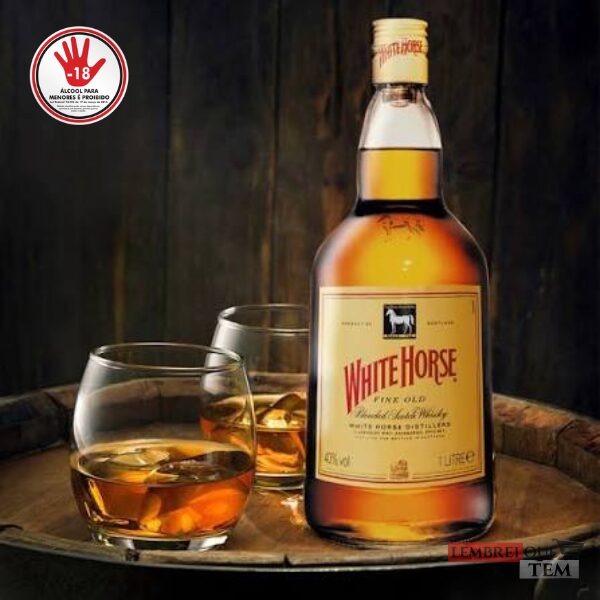 Whisky Escocês White Horse 8 Anos 1L 5000265001335 lembrei que tem sjc bebida (2) Whisky Escocês White Horse 8 Anos 1L