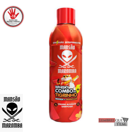 Bebida Mista Whisky + Combo Tigrinho Mansão Maromba 1L