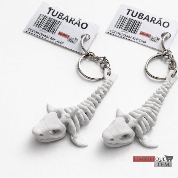 Chaveiro Tubarão Esqueleto 90191404 3549 lembrei que tem (1) Chaveiro Tubarão Esqueleto